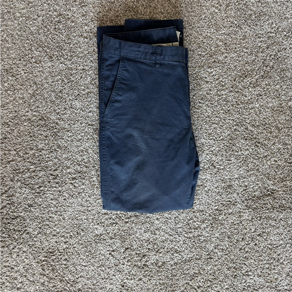 H&M Dark Blue Chinos for Men